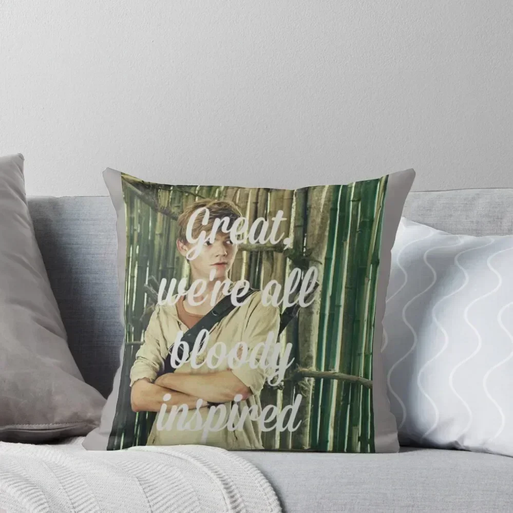 Great, we're all bloody inspired - The Maze Runner Throw Pillow Throw Pillow Pillowcase pillow
Great, we're all bloody inspired - The Maze Runner Throw Pillow Throw Pillow Pillowcase pillow