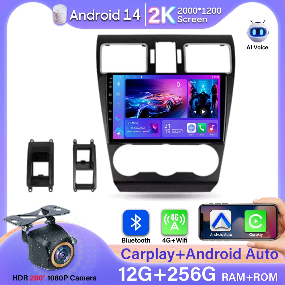 For Subaru Forester 4 SJ WRX XV Crosstrek 16 2012 - 2018 Car Radio Video Player DVD Multimedia Android Auto GPS Navigation 4G BT
For Subaru Forester 4 SJ WRX XV Crosstrek 16 2012 - 2018 Car Radio Video Player DVD Multimedia Android Auto GPS Navigation 4G BT