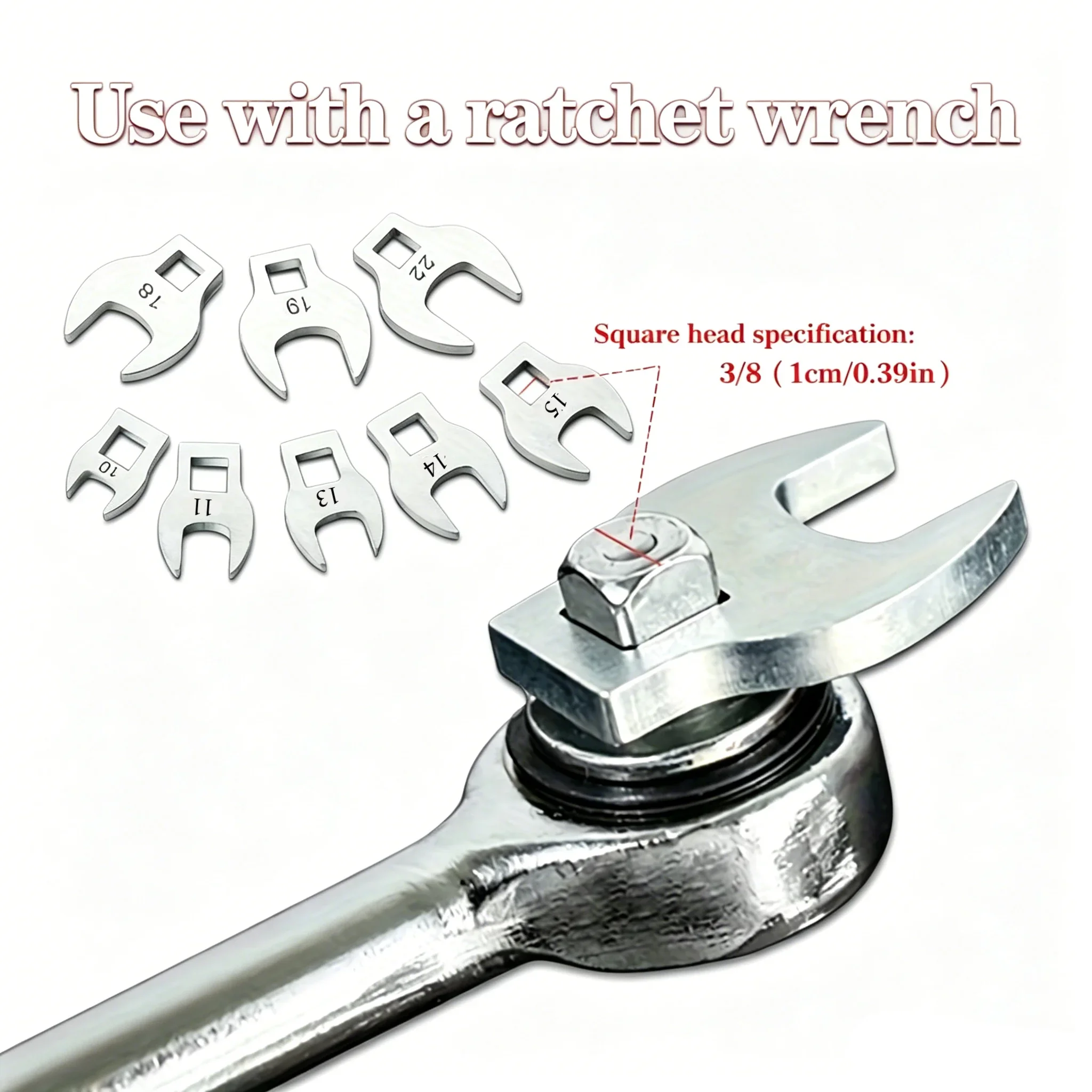 3/8” Drive Metric / SAE Crowfoot Wrench Set, Crows Foot and Wrench,10 -22 mm & 3/8-7/8 INCH with Ratchet Handle
3/8” Drive Metric / SAE Crowfoot Wrench Set, Crows Foot and Wrench,10 -22 mm & 3/8-7/8 INCH with Ratchet Handle