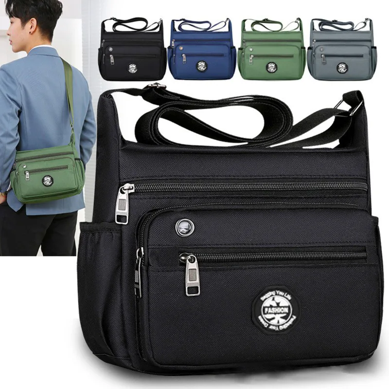 New Men's Crossbody Bag Leisure Oxford With Zip Shoulder Bag Multi-function Portable Simple Crossbody Mobile Phone Bag
New Men's Crossbody Bag Leisure Oxford With Zip Shoulder Bag Multi-function Portable Simple Crossbody Mobile Phone Bag