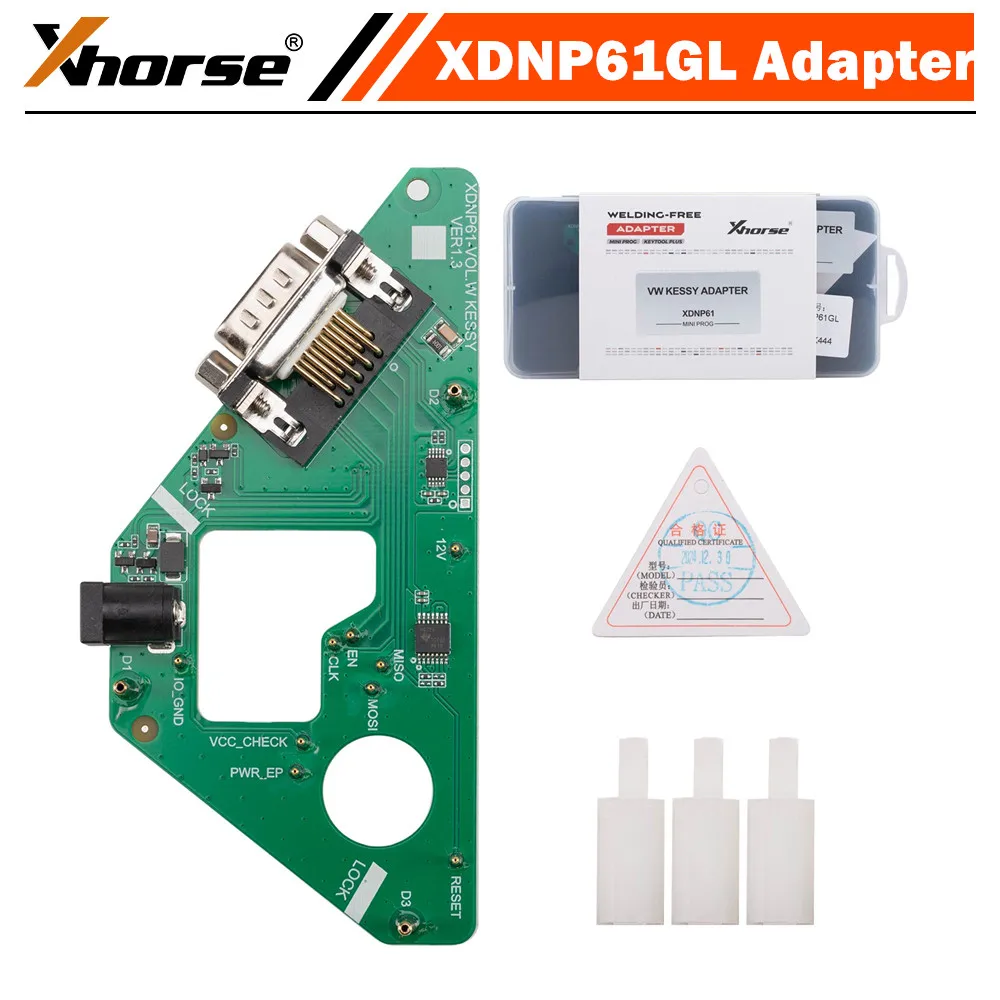 XHORSE XDNP61GL VOL.W KESSY Solder-Free Adapter Read IMMO Data without Disassembly Used with Multi-PROG/ Key Tool Plus
XHORSE XDNP61GL VOL.W KESSY Solder-Free Adapter Read IMMO Data without Disassembly Used with Multi-PROG/ Key Tool Plus