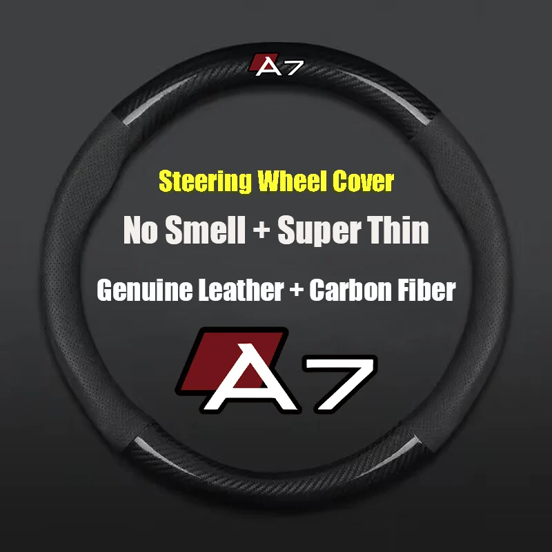 For Audi A7 38cm Non-slip Car Steering Wheel Cover Carbon Fiber Ultra-thin Leather Auto Interior Accessories
For Audi A7 38cm Non-slip Car Steering Wheel Cover Carbon Fiber Ultra-thin Leather Auto Interior Accessories