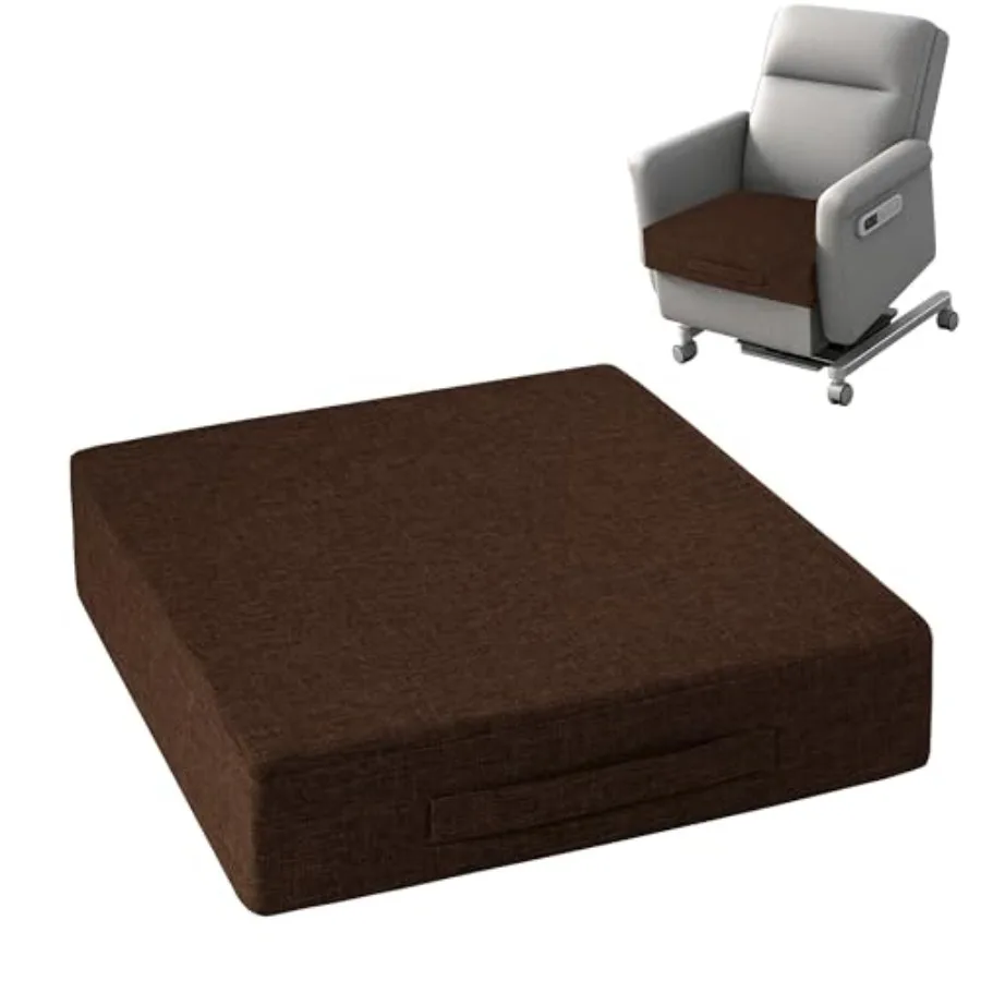 Recliner Cushions for Elderly 20"x20"x4" Thick Seat Cushion for Recliner Chair Large Square Non Slip Chair Pads with Washable C
Recliner Cushions for Elderly 20"x20"x4" Thick Seat Cushion for Recliner Chair Large Square Non Slip Chair Pads with Washable C