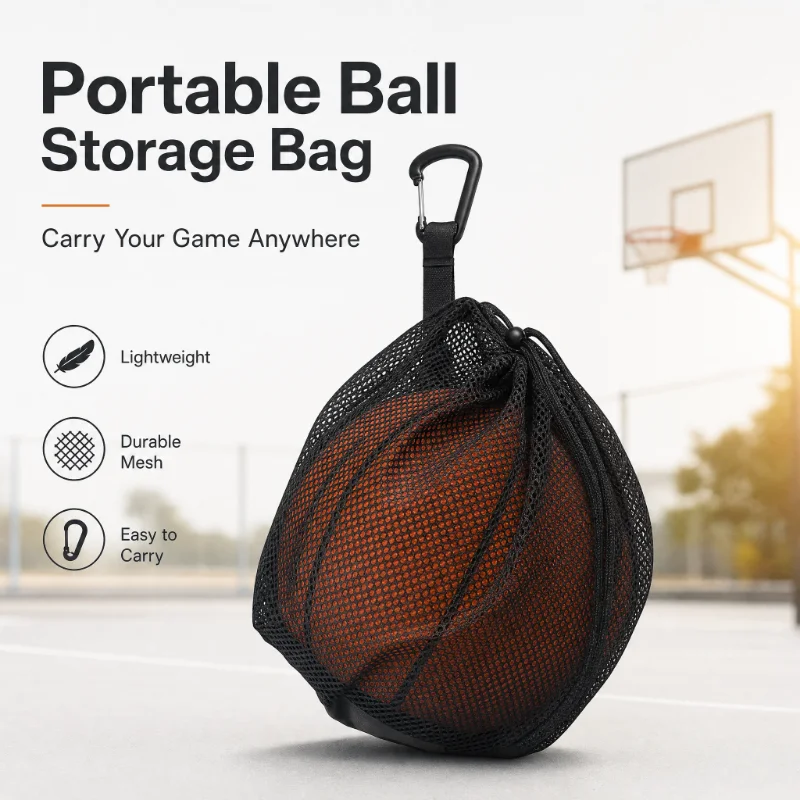 Portable Drawstring Basketball Backpack Mesh Bag Football Soccer Volleyball Ball Storage Bags Outdoor Sports Cycling Equipment
Portable Drawstring Basketball Backpack Mesh Bag Football Soccer Volleyball Ball Storage Bags Outdoor Sports Cycling Equipment