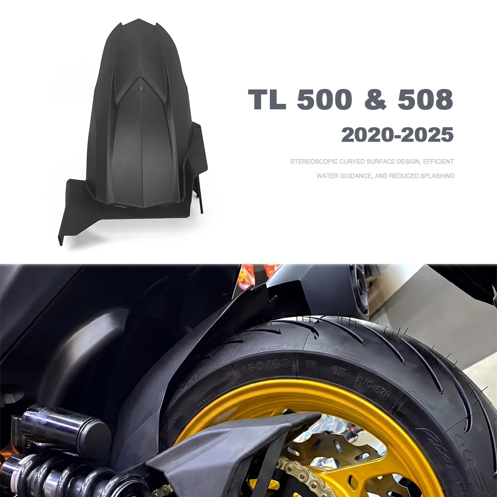 For SYM TL500 TL508 2020-2025 Motorcycle Rear Tire Hugger Fender Mudguard Black Splash Guard Cover TL 500 508 Accessories
For SYM TL500 TL508 2020-2025 Motorcycle Rear Tire Hugger Fender Mudguard Black Splash Guard Cover TL 500 508 Accessories