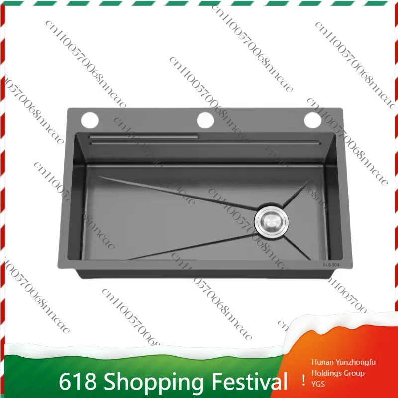 Handmade Kitchen Sink Set, Large Single Bowl Embossed Stainless Steel Vegetable Prep Sink with Drainboard & Accessories
Handmade Kitchen Sink Set, Large Single Bowl Embossed Stainless Steel Vegetable Prep Sink with Drainboard & Accessories