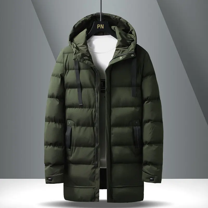2024 Autumn and Winter New Fashion Solid Color Thick Warm Long Cotton-Padded Jacket Men's Casual Loose Large Size Hooded Coat
2024 Autumn and Winter New Fashion Solid Color Thick Warm Long Cotton-Padded Jacket Men's Casual Loose Large Size Hooded Coat