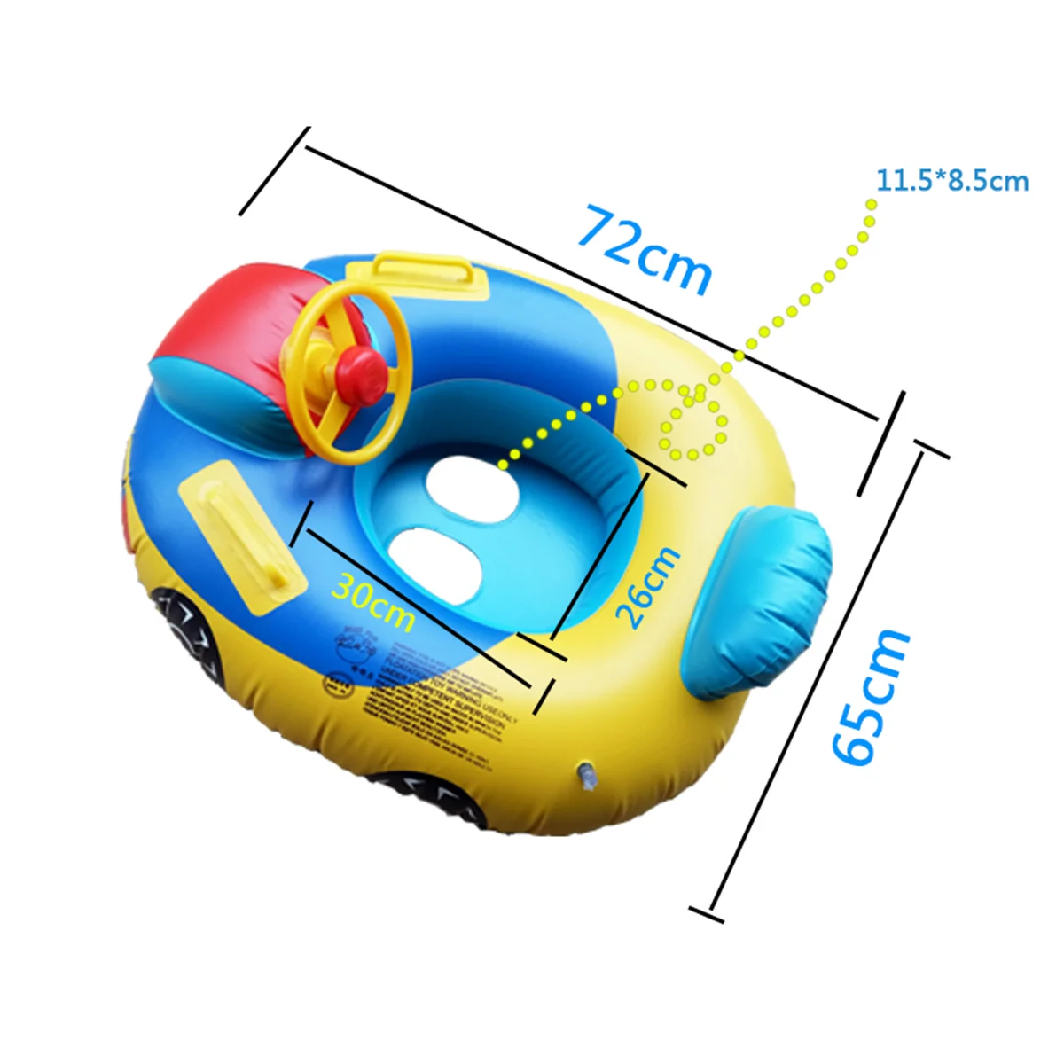2pcs Steering Wheel Inflatable Swimming Laps Pool Swim Ring Seat Float Boat for Children Kids (Swimming Ring and Inflator)
2pcs Steering Wheel Inflatable Swimming Laps Pool Swim Ring Seat Float Boat for Children Kids (Swimming Ring and Inflator)