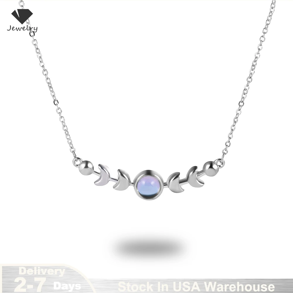 Genuine Moonstone Necklace for Women 925 Sterling Silver Moon Phase Necklace Triple Goddess Pendant Minimalist Necklace US Stock
Genuine Moonstone Necklace for Women 925 Sterling Silver Moon Phase Necklace Triple Goddess Pendant Minimalist Necklace US Stock