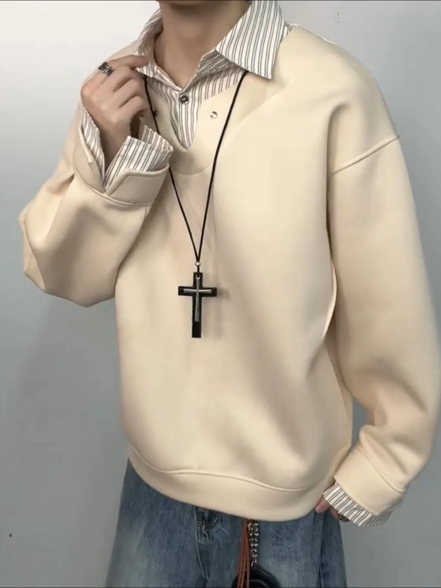 Men's Long Sve Striped Patchwork Hoodie American Retro Sle Spring Autumn irt Inner Wear Base irt Cleanfit Sle
Men's Long Sve Striped Patchwork Hoodie American Retro Sle Spring Autumn irt Inner Wear Base irt Cleanfit Sle