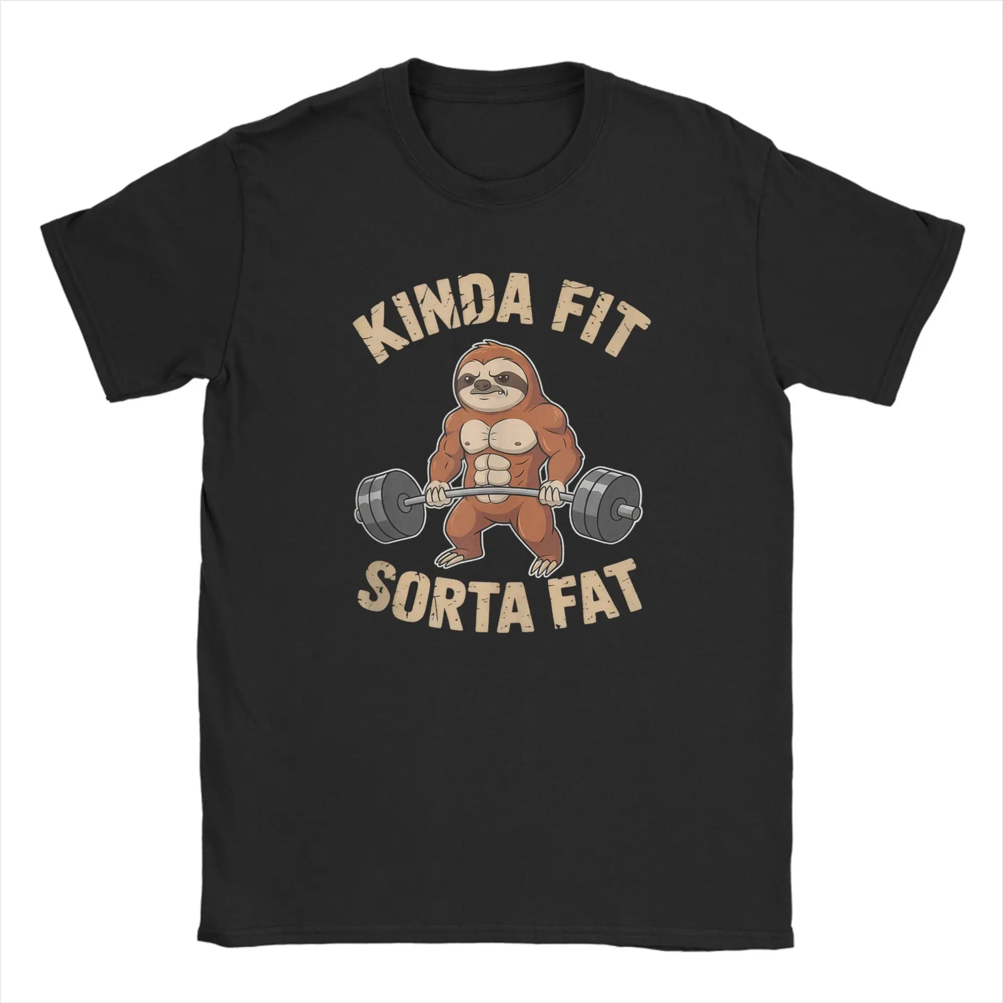Harajuku T-Shirt Summer Kinda Fit Sorta Fat Fun Sloth Weightlifter Workout Gym Fashion T Shirts Cotton Tshirt for Men Top Tees
Harajuku T-Shirt Summer Kinda Fit Sorta Fat Fun Sloth Weightlifter Workout Gym Fashion T Shirts Cotton Tshirt for Men Top Tees