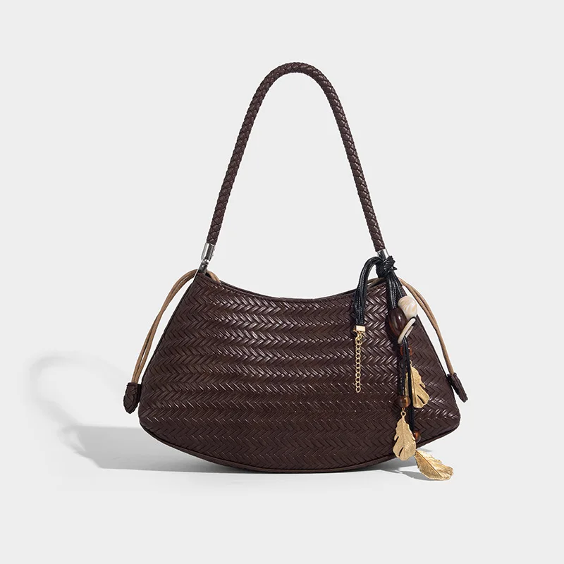 New Luxury Designer Shell Weave Underarm Bag for Women Vintage PU Leather Handbag with Inner Pocket Fashionable Shoulder Bag
New Luxury Designer Shell Weave Underarm Bag for Women Vintage PU Leather Handbag with Inner Pocket Fashionable Shoulder Bag