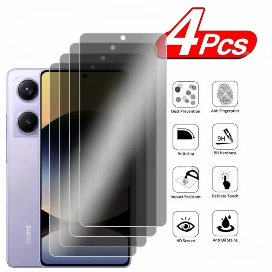 Защитная пленка для экрана Xiaomi Redmi Note 14S, 4 шт., противошпионское стекло для Xiaomi Redmi Note 14 13 12, закаленное стекло для конфиденциальности
Защитная пленка для экрана Xiaomi Redmi Note 14S, 4 шт., противошпионское стекло для Xiaomi Redmi Note 14 13 12, закаленное стекло для конфиденциальности