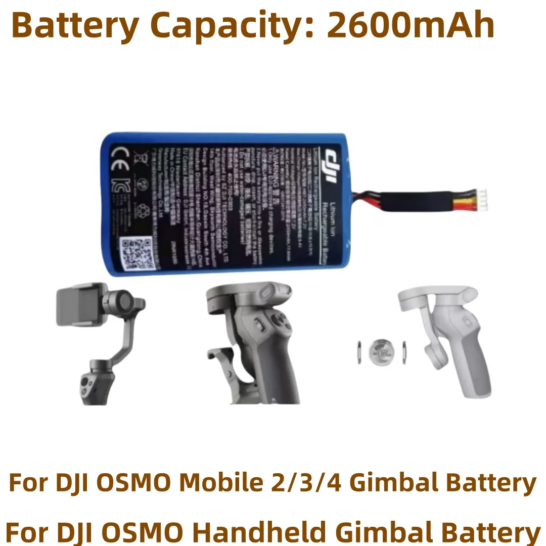 7.2V Lithium Battery for DJI OSMO Mobile 2/3/4 OM Handheld Phone Gimbal
7.2V Lithium Battery for DJI OSMO Mobile 2/3/4 OM Handheld Phone Gimbal