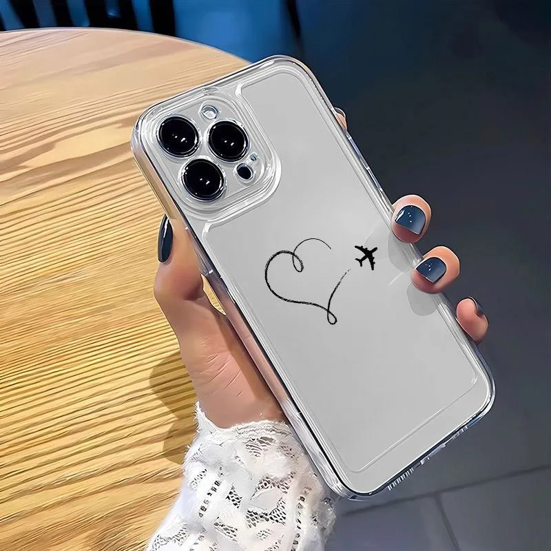 Space shell aircraft love case, suitable for soft shell, all-inclusive anti-drop iPhone 17/16/11/12/13/14/15 Pro/15 Plus/
Space shell aircraft love case, suitable for soft shell, all-inclusive anti-drop iPhone 17/16/11/12/13/14/15 Pro/15 Plus/
