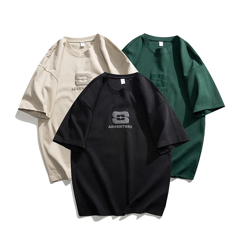 High-quality trendy brand t-shirt Japanese heavy linen cotton round neck solid color Black t-shirt men's popular short-sleeved
High-quality trendy brand t-shirt Japanese heavy linen cotton round neck solid color Black t-shirt men's popular short-sleeved