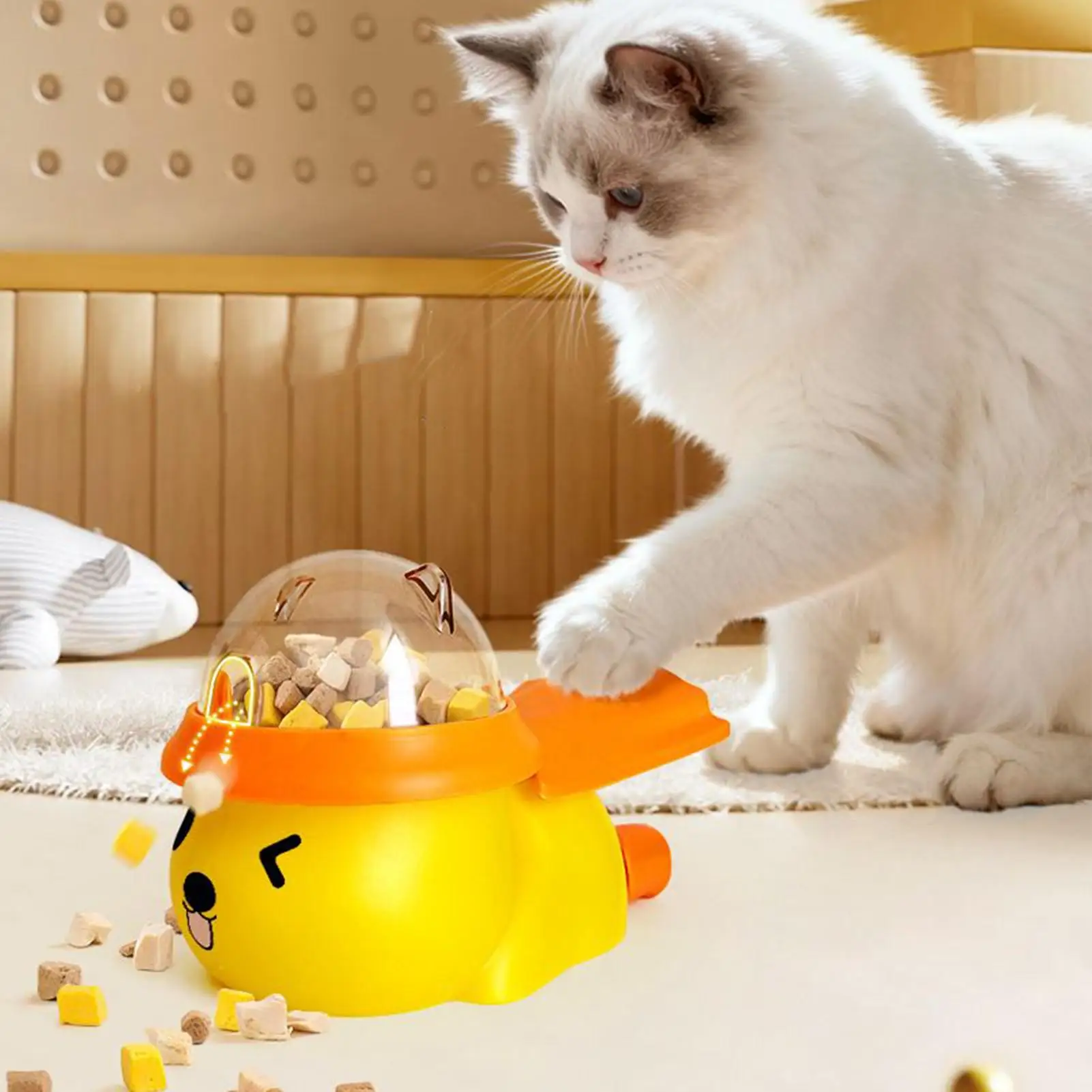 Interactive Dog Toy Pet Automatic Food Treat Dispenser Cartoon Animal Design Slow Food Pet Snack Feeder for Dog Training
Interactive Dog Toy Pet Automatic Food Treat Dispenser Cartoon Animal Design Slow Food Pet Snack Feeder for Dog Training