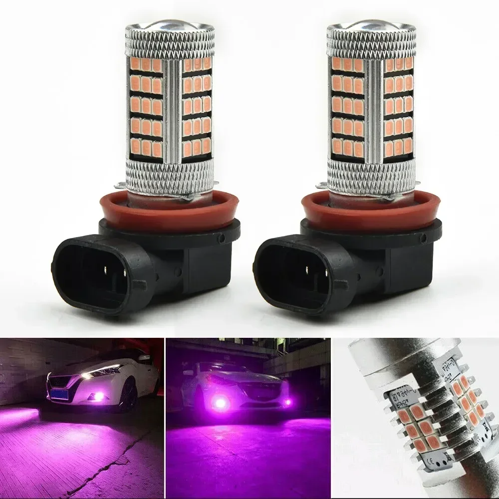Pink Purple Car Lights H11/H8 LED Fog Driving Lights DRL Bulbs Car Accessories Automobiles Signal Lights Car Fog Lamps
Pink Purple Car Lights H11/H8 LED Fog Driving Lights DRL Bulbs Car Accessories Automobiles Signal Lights Car Fog Lamps