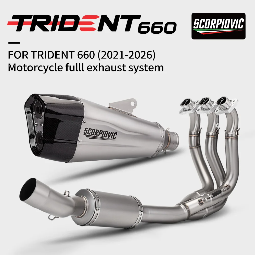 Motorcycle Exhaust Front Header Link Pipe for Trident 660 Daytona 2021-2026 High Performance Daylight Daytona 660 Muffler
Motorcycle Exhaust Front Header Link Pipe for Trident 660 Daytona 2021-2026 High Performance Daylight Daytona 660 Muffler