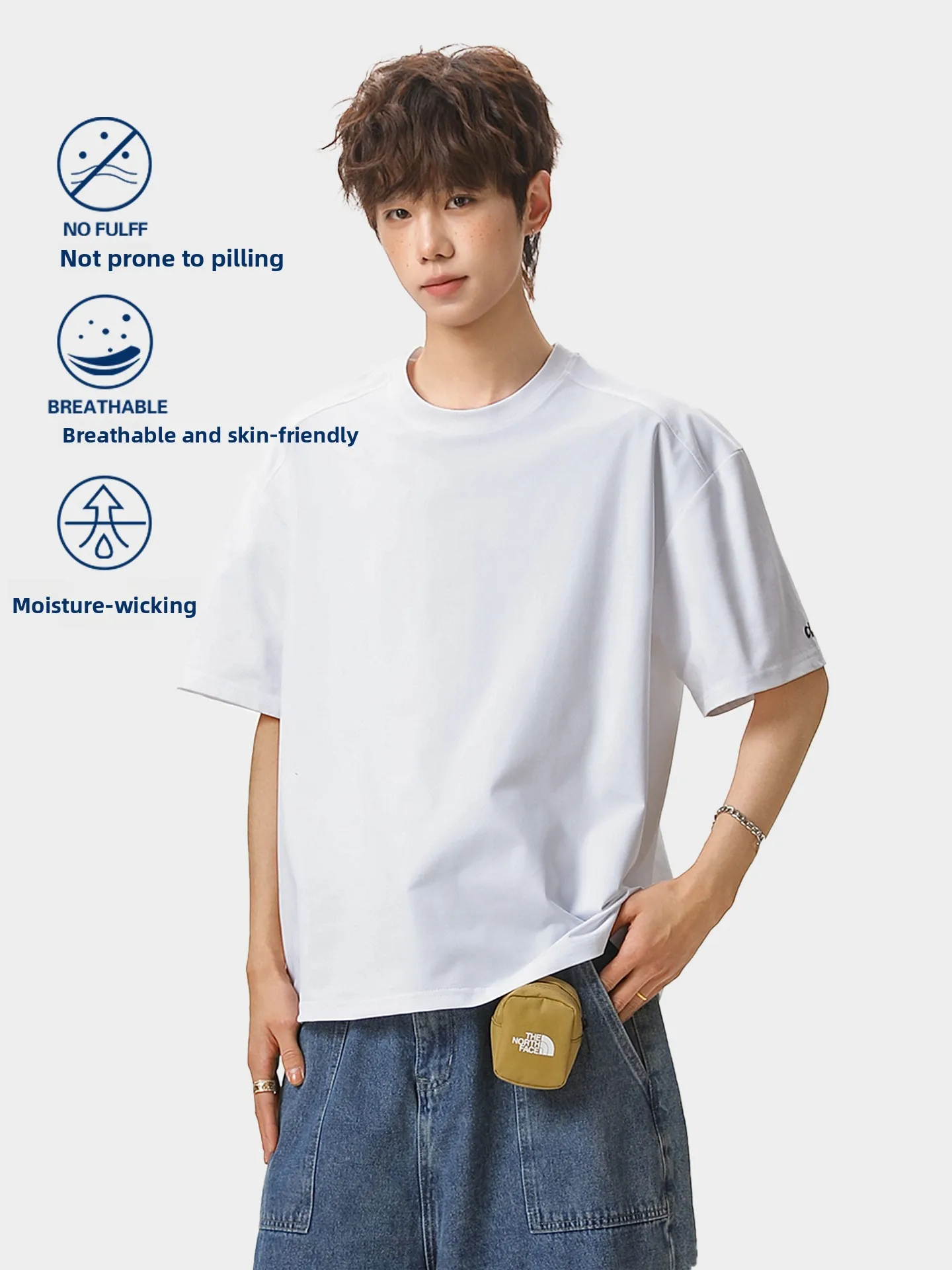 American Style Lightweight Breathable round Neck Short Sleeve T-Shirt Unisex Summer Trendy Loose Cool Feeling Half Sleeve Cas...
American Style Lightweight Breathable round Neck Short Sleeve T-Shirt Unisex Summer Trendy Loose Cool Feeling Half Sleeve Cas...