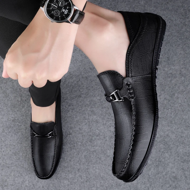 Комфортные, качественные, модные и повседневные мужские туфли: брендовые, с мягкой подошвой, деловые, элегантные кожаные туфли, нескользящие лоферы для ходьбы
Комфортные, качественные, модные и повседневные мужские туфли: брендовые, с мягкой подошвой, деловые, элегантные кожаные туфли, нескользящие лоферы для ходьбы