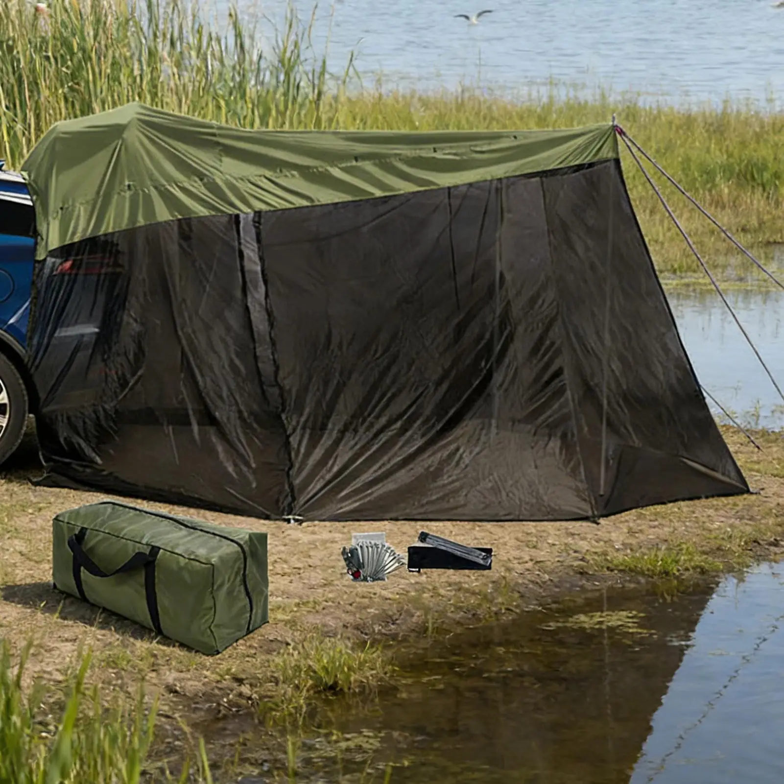 Водонепроницаемый тент-навес для внедорожника с защитой от УФ-излучения, 126x78x76.7 дюймов, ветрозащитный, для кемпинга, установки на заднюю часть автомобиля, для походов и путешествий
Водонепроницаемый тент-навес для внедорожника с защитой от УФ-излучения, 126x78x76.7 дюймов, ветрозащитный, для кемпинга, установки на заднюю часть автомобиля, для походов и путешествий