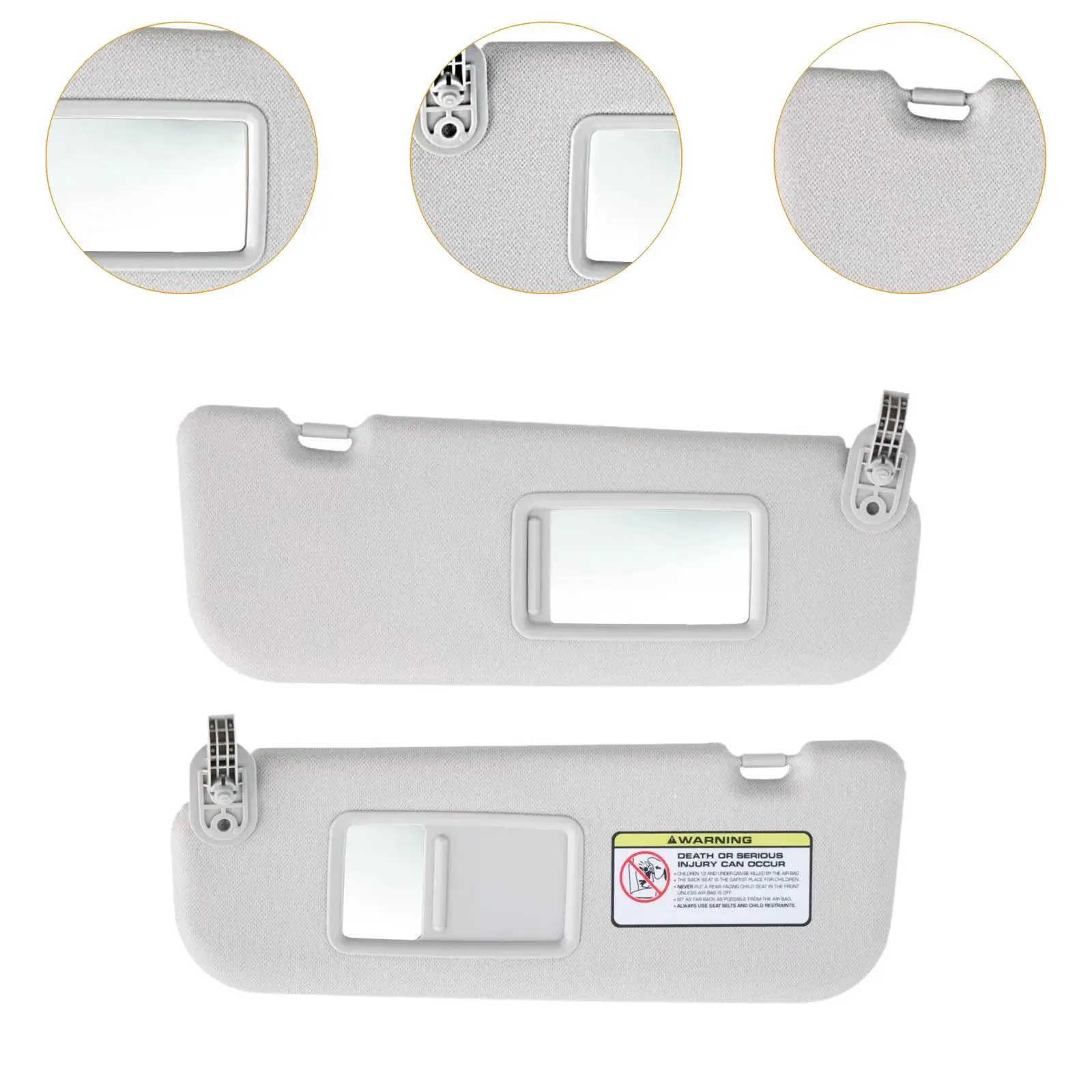 2x Car Visors 852202V140TX Driver Passenger Side for Hyundai 2012-2015
2x Car Visors 852202V140TX Driver Passenger Side for Hyundai 2012-2015