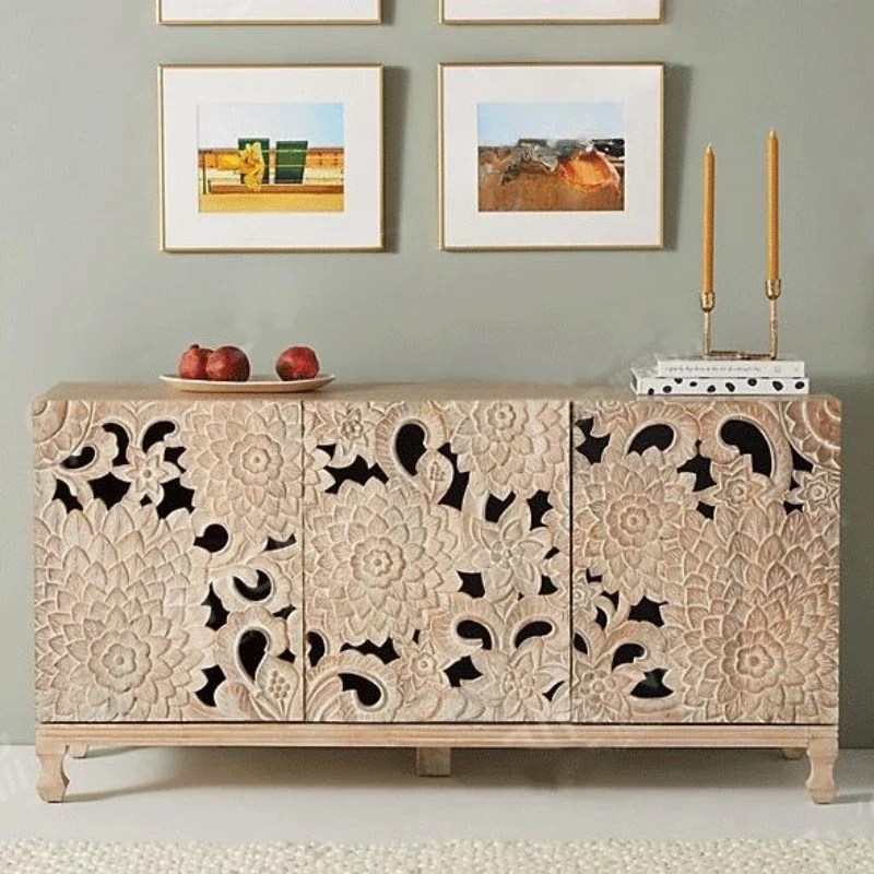 French-American country luxury hall porch cabinet carved solid wood sideboard retro old villa decorative cabinet
French-American country luxury hall porch cabinet carved solid wood sideboard retro old villa decorative cabinet
