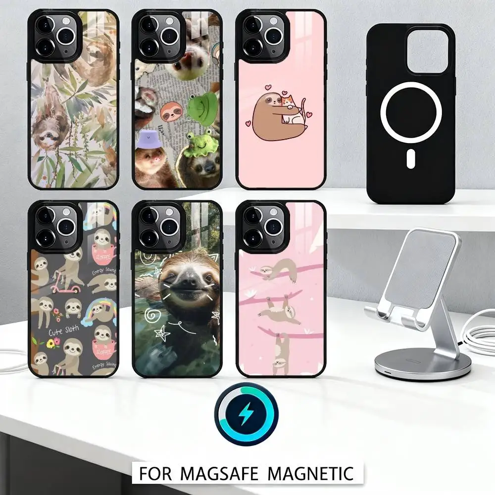 Уютный чехол для телефона Cute Lazy Sloth для iPhone 16,15,14,13,12, Pro, Max, магнитный для беспроводной зарядки Magsafe
Уютный чехол для телефона Cute Lazy Sloth для iPhone 16,15,14,13,12, Pro, Max, магнитный для беспроводной зарядки Magsafe