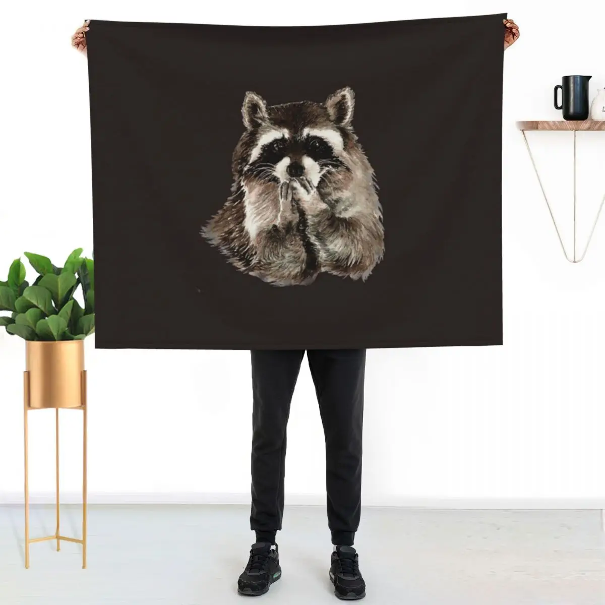 Cute Raccoon Blowing Kisses Throw Blanket Warm Comfortable Blanket Gift for Parents Friends
Cute Raccoon Blowing Kisses Throw Blanket Warm Comfortable Blanket Gift for Parents Friends
