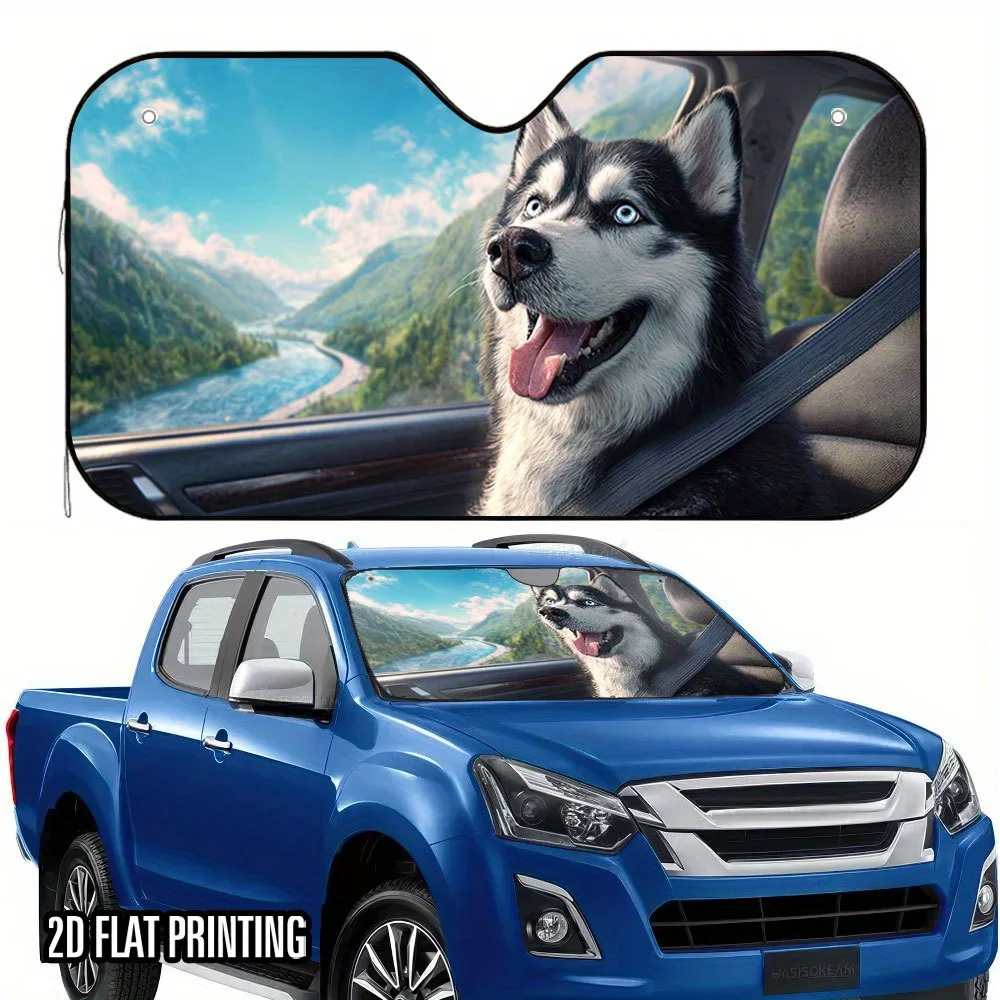 1pc 2D Flat Husky Bus Journey Print Car Sunshade – Keeps Your Car Cool Stylish, Foldable for Easy Storage, Easy Installation
1pc 2D Flat Husky Bus Journey Print Car Sunshade – Keeps Your Car Cool Stylish, Foldable for Easy Storage, Easy Installation
