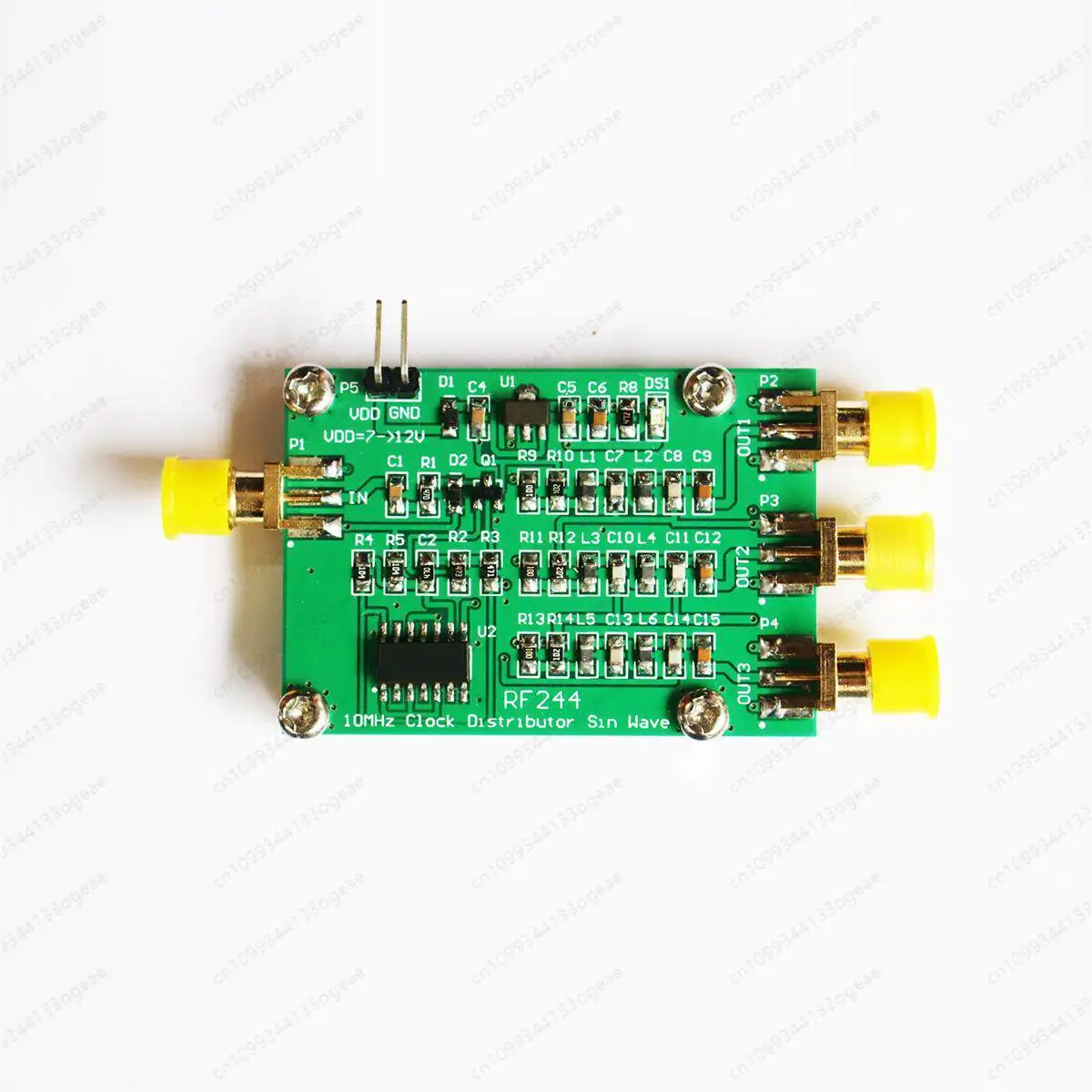 OCXO signal conversion 10MHz pulse input to sine wave output signal amplifier, three outputs
OCXO signal conversion 10MHz pulse input to sine wave output signal amplifier, three outputs