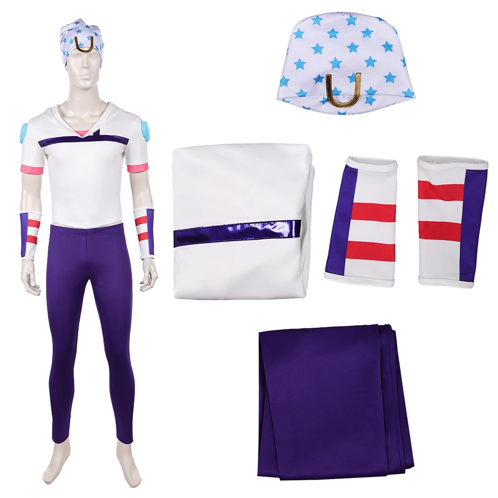 Anime JoJo Bizarre Adventure Cosplay Johnny Joestar Clothes Men Party Disguise Roleplay Halloween Outfits Suits Costume Carnival
Anime JoJo Bizarre Adventure Cosplay Johnny Joestar Clothes Men Party Disguise Roleplay Halloween Outfits Suits Costume Carnival