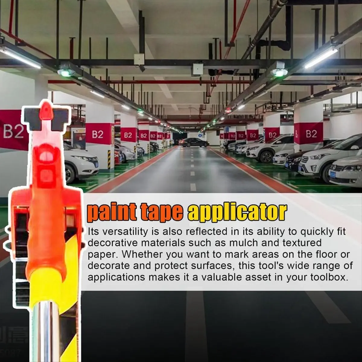 (ABLP) Masking Applicator Long Handle Painter Tape Dispenser Machine Beauty Seam Tape Pasting Wall Floor Tile Paint Tape Roller
(ABLP) Masking Applicator Long Handle Painter Tape Dispenser Machine Beauty Seam Tape Pasting Wall Floor Tile Paint Tape Roller