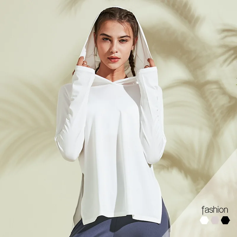 Hooded Training Running T-shirt Loose Fitness Clothing Gym Female Breathable Quick-dry Long Sleeved Yoga shirt Top Women Tees
Hooded Training Running T-shirt Loose Fitness Clothing Gym Female Breathable Quick-dry Long Sleeved Yoga shirt Top Women Tees