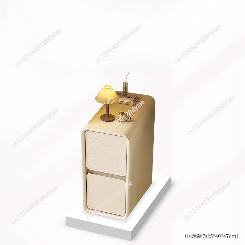 Cream Wind Bedside Table, Simple Bedroom Wall, Ultra-narrow Crevice Cabinet, Creative Mini Solid Wood Small Side 
Cream Wind Bedside Table, Simple Bedroom Wall, Ultra-narrow Crevice Cabinet, Creative Mini Solid Wood Small Side