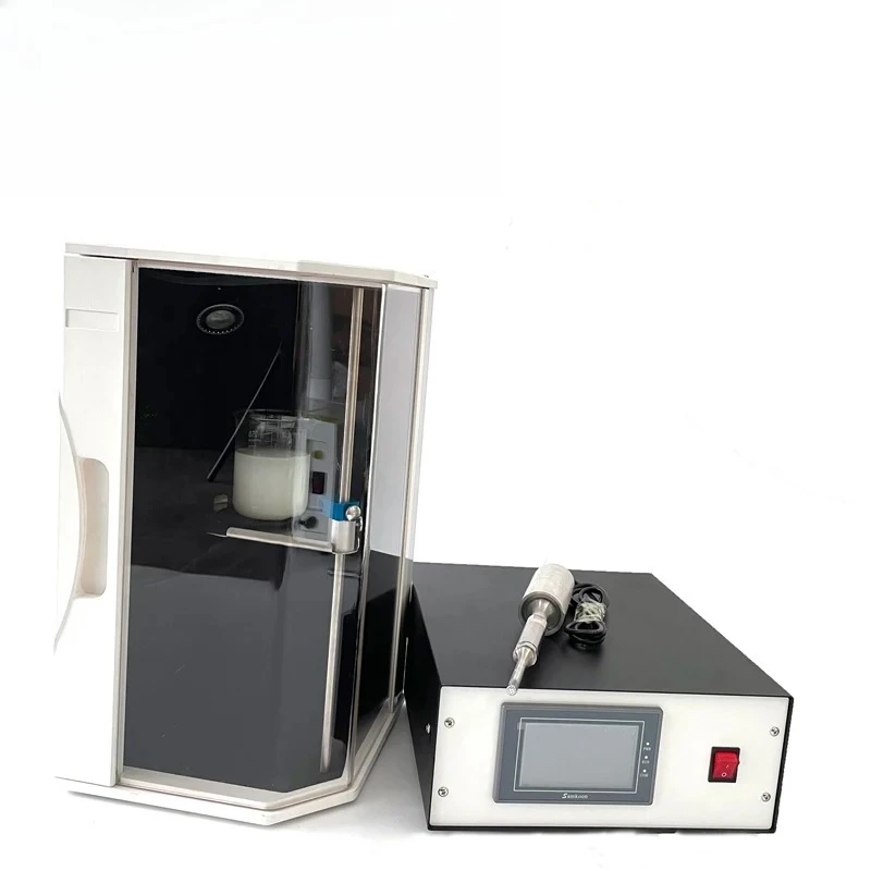 Hot Sale 20K 100w Portable Semi-automatic Ultrasonic Homogenizer for Milk Dairy Emulsification Mix
Hot Sale 20K 100w Portable Semi-automatic Ultrasonic Homogenizer for Milk Dairy Emulsification Mix