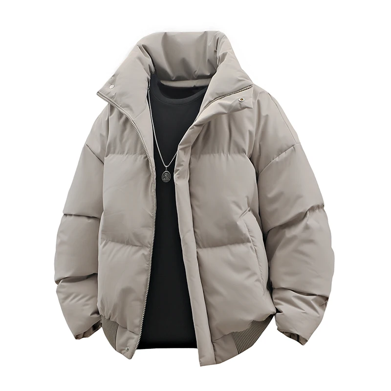 Stand Collar Winter Windproof Men Cotton Coats Quality Casual Fashion Male Clothing Solid Color Zipper Thickened Parkas for Men
Stand Collar Winter Windproof Men Cotton Coats Quality Casual Fashion Male Clothing Solid Color Zipper Thickened Parkas for Men