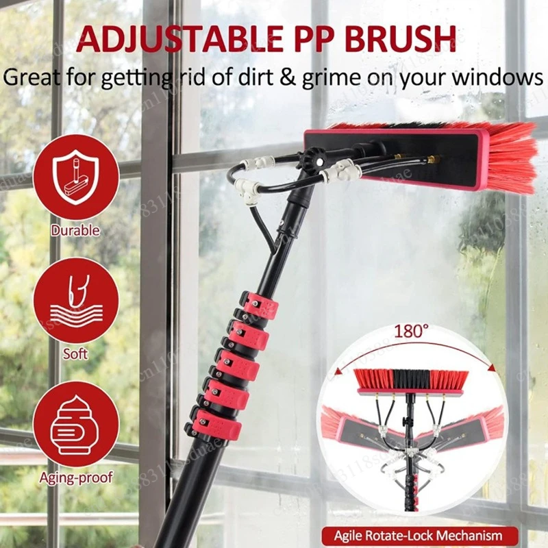 Professional Telescopic Pole for Window Cleaning Water Fed Brush High Reach Extendable Pole for Solar Panel Maintenance(1PCS)
Professional Telescopic Pole for Window Cleaning Water Fed Brush High Reach Extendable Pole for Solar Panel Maintenance(1PCS)
