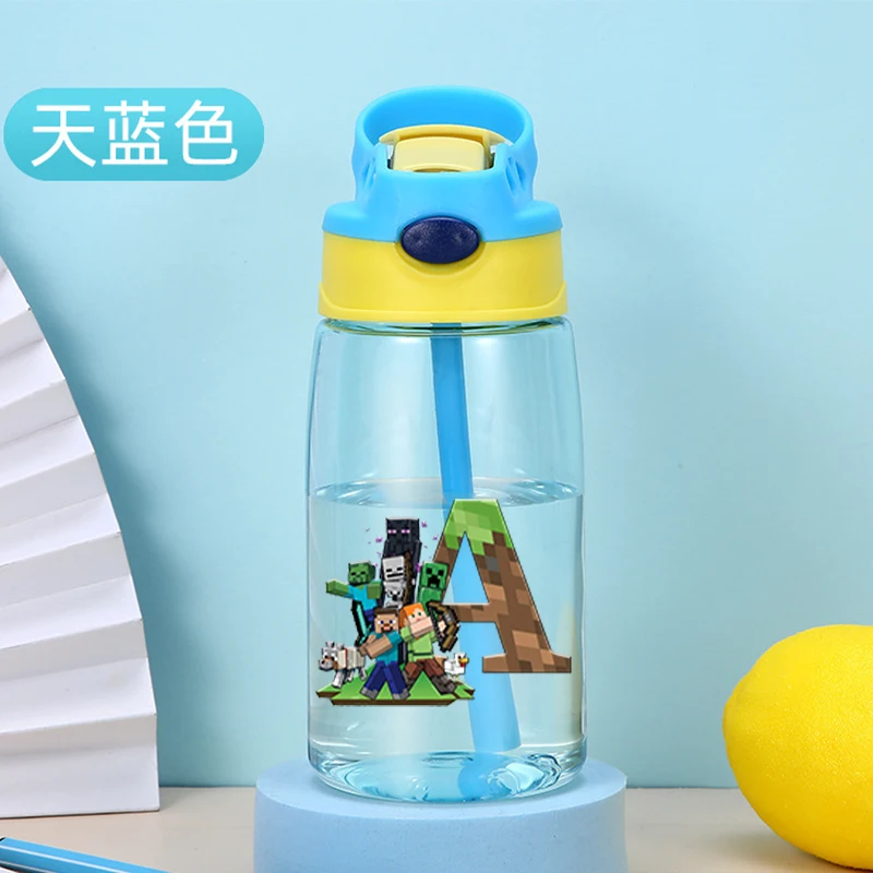 480ML Minecrafted Water Bottle Game Cartoon Letter Sippy Cups with Straws Leakproof Waters Bottles Men Outdoor Cup Birthday Gift
480ML Minecrafted Water Bottle Game Cartoon Letter Sippy Cups with Straws Leakproof Waters Bottles Men Outdoor Cup Birthday Gift