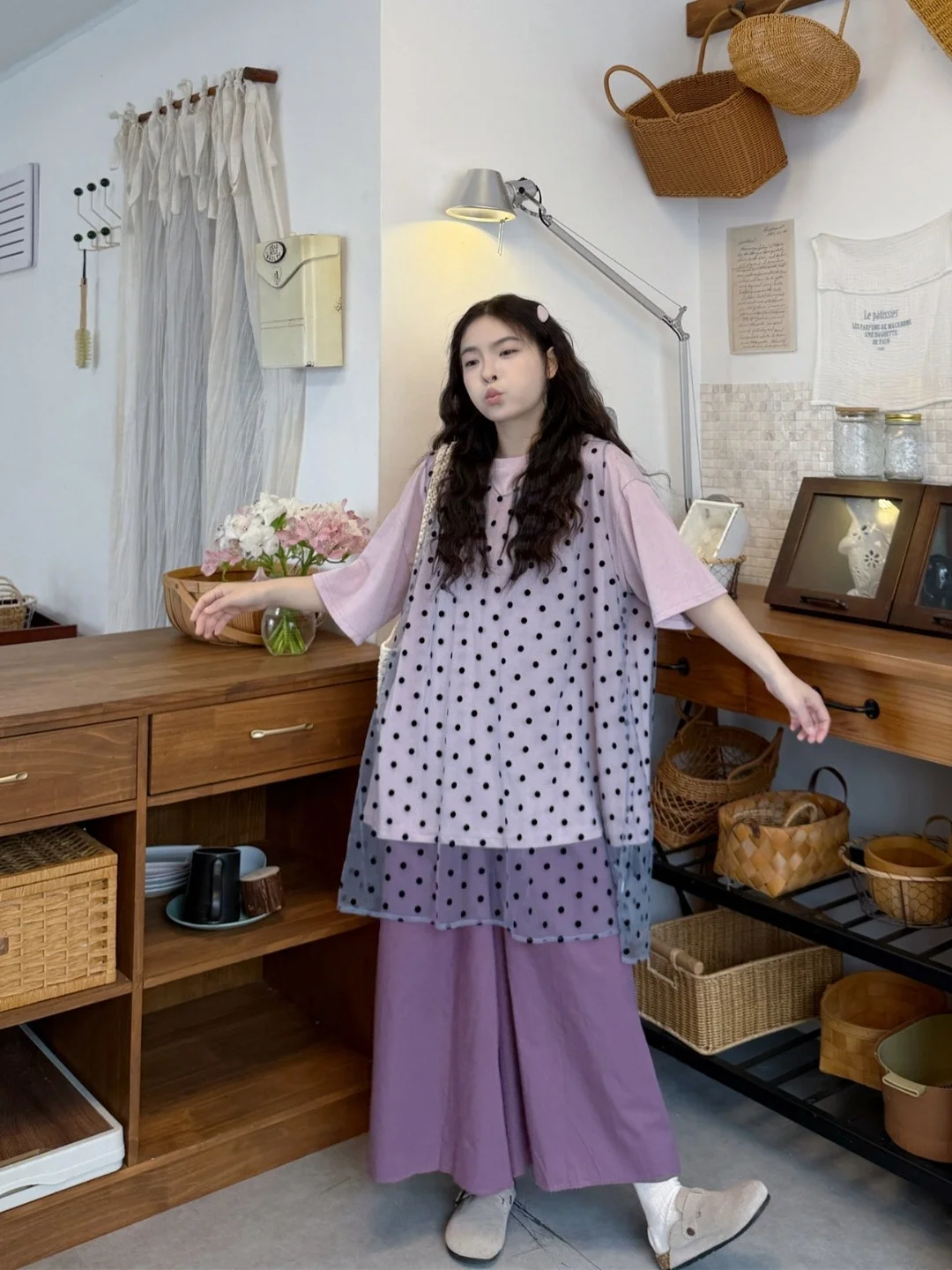 plus Size Women's Purple Loose Short Sleeve T-Shirt And High Waist Casual Seven-Foot-Pant Set Comfortable Summer Fashion
plus Size Women's Purple Loose Short Sleeve T-Shirt And High Waist Casual Seven-Foot-Pant Set Comfortable Summer Fashion
