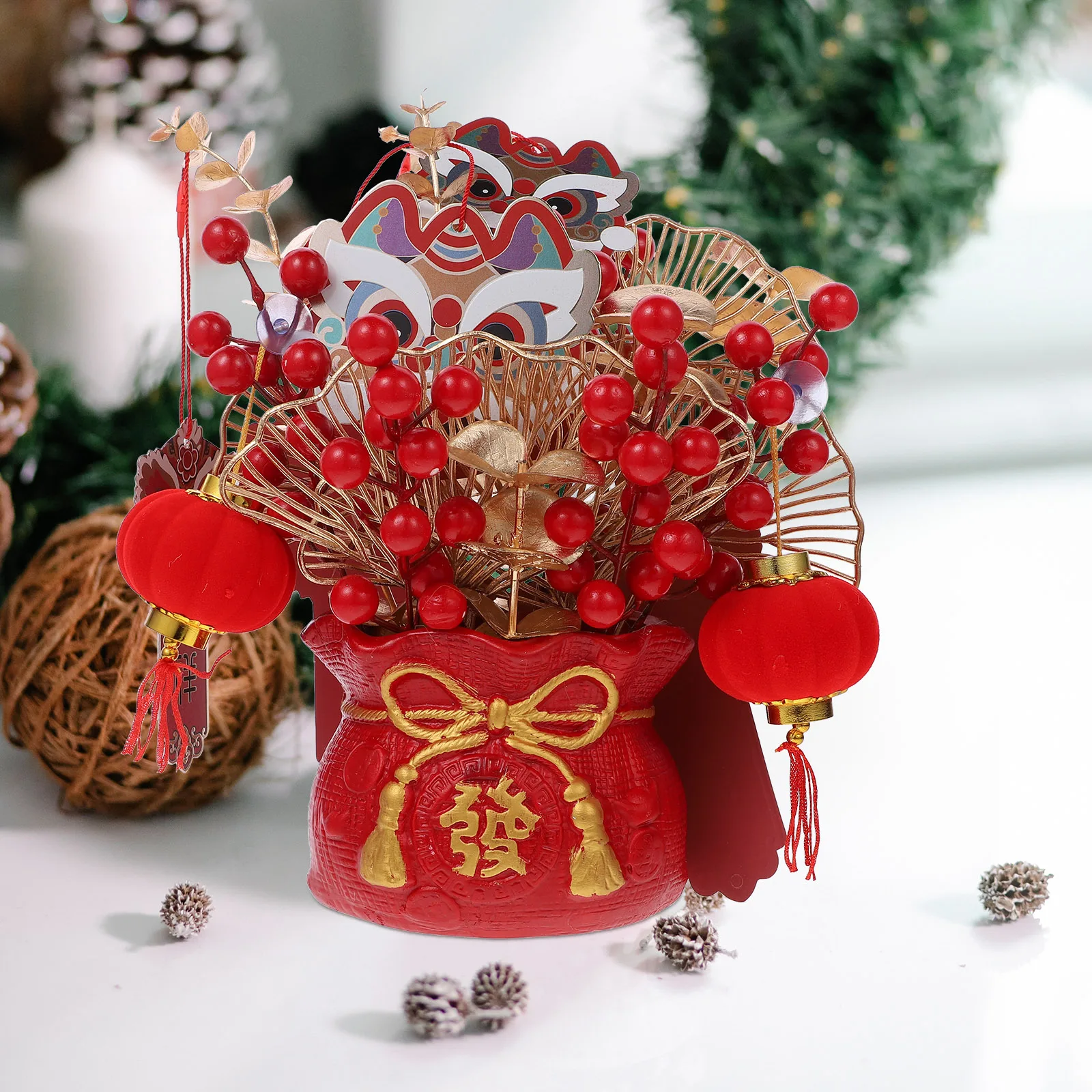 1 set Artificial Potted Plant Bonsai Faux Flowers Decor New Year Plastic Resin Spring Festival Ornament DesktopPlant
1 set Artificial Potted Plant Bonsai Faux Flowers Decor New Year Plastic Resin Spring Festival Ornament DesktopPlant