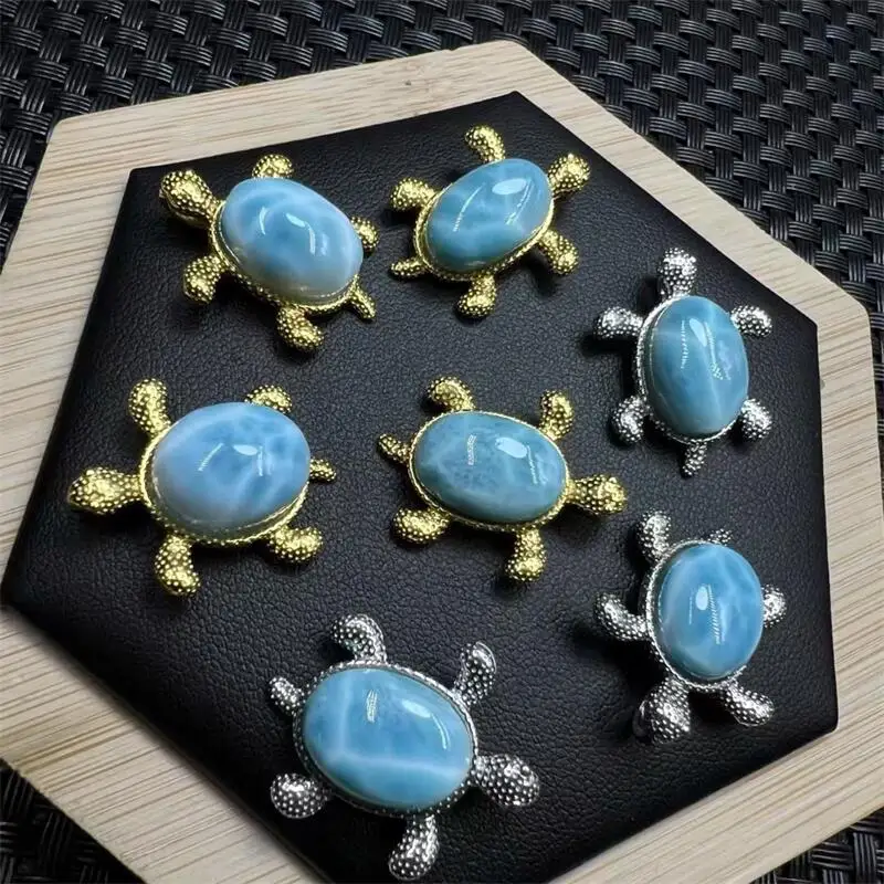 S925 Natural Lariamr Turtle Pendant Reiki Healing Gemstone Home Room Decoration Ornament Christmas Gift 1PCS
S925 Natural Lariamr Turtle Pendant Reiki Healing Gemstone Home Room Decoration Ornament Christmas Gift 1PCS