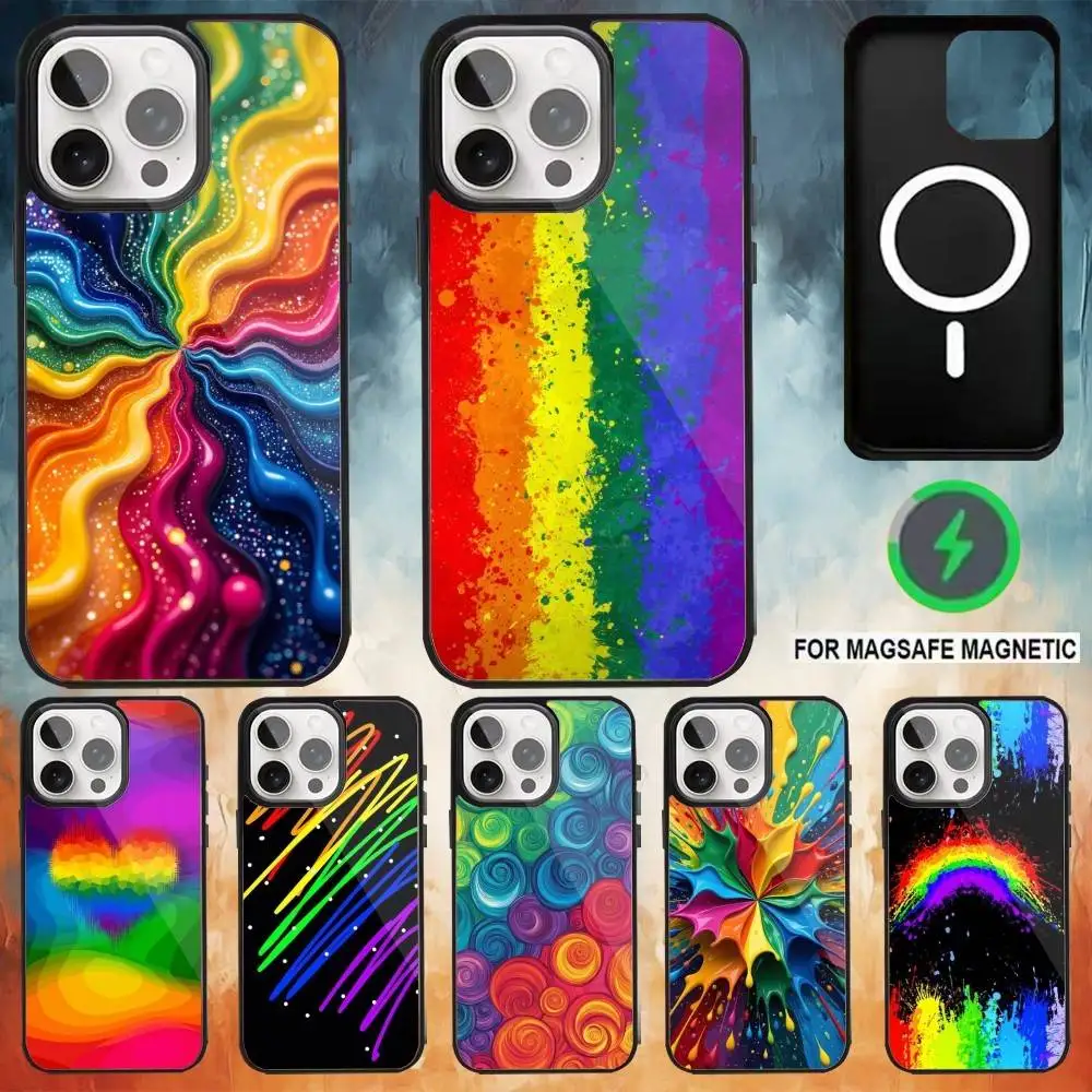 Colorful Rainbow Stripe Phone Case For iPhone17,16,15,14,13,12,11 Plus,Pro Max Magnetic Magsafe Wireless Charging
Colorful Rainbow Stripe Phone Case For iPhone17,16,15,14,13,12,11 Plus,Pro Max Magnetic Magsafe Wireless Charging
