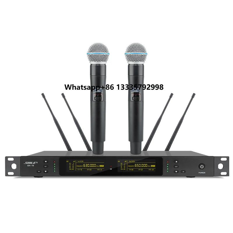 Conference Studio Recording Mic Wireless Karaoke Microphone for Stage Bar Outdoor
Conference Studio Recording Mic Wireless Karaoke Microphone for Stage Bar Outdoor