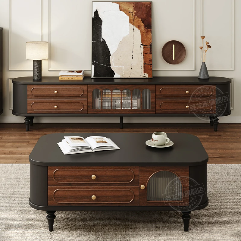 Retro TV Cabinet Made of Solid Wood Suitable for Living Room Use, Suitable for Household Use, High-end Floor-standing Storage
Retro TV Cabinet Made of Solid Wood Suitable for Living Room Use, Suitable for Household Use, High-end Floor-standing Storage
