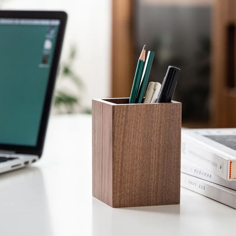 Solid Wood Pen Holder Black Walnut Storage Box Walnut Office Tea Utensil Holder Desktop Decor Disposable Chopsticks Barrel
Solid Wood Pen Holder Black Walnut Storage Box Walnut Office Tea Utensil Holder Desktop Decor Disposable Chopsticks Barrel
