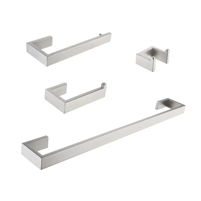 4-Piece Stainless Steel Bathroom Hardware Set
4-Piece Stainless Steel Bathroom Hardware Set