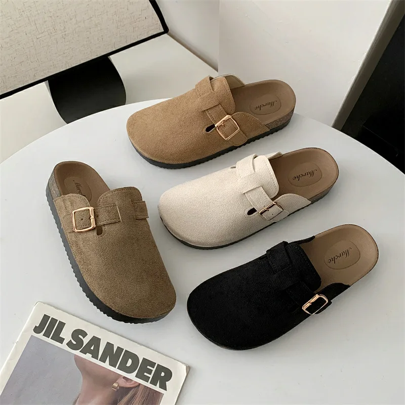 Fashion Men's Suede Mules Slippers New Women Clogs Cork Insole Sandals With Arch Support Outdoor Beach Slides Home Shoes
Fashion Men's Suede Mules Slippers New Women Clogs Cork Insole Sandals With Arch Support Outdoor Beach Slides Home Shoes