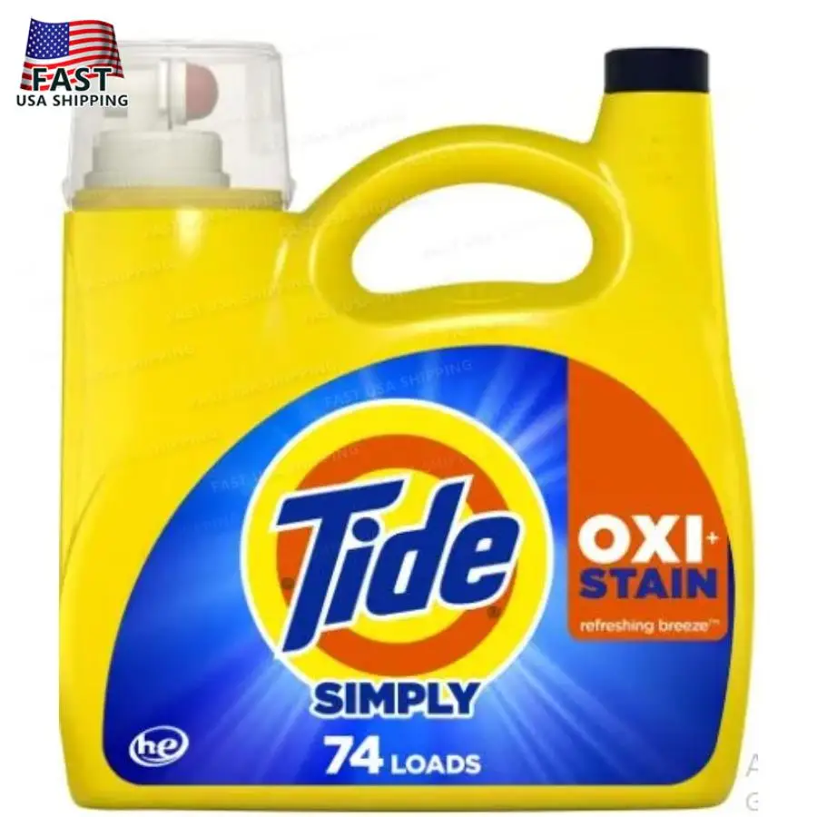Tide Simply Oxi Boost + Ultra Stain Release Освежающий бриз 74, нагрузка 105 жидких унций
Tide Simply Oxi Boost + Ultra Stain Release Освежающий бриз 74, нагрузка 105 жидких унций